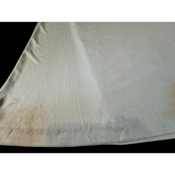 VTG Glam Disco Dress Maxi V Neck Fairy Angel Pastel Blue 60s 70s Union Made 12 - Picture 10 of 16